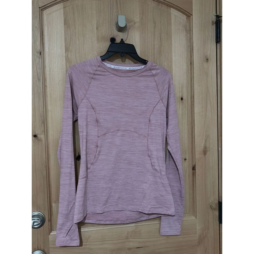 Spyder Active Womens Pink Long Sleeve Base Layer Top, Medium EUC - Picture 2 of 8